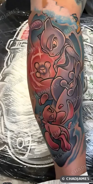 Mewtwo and Mew