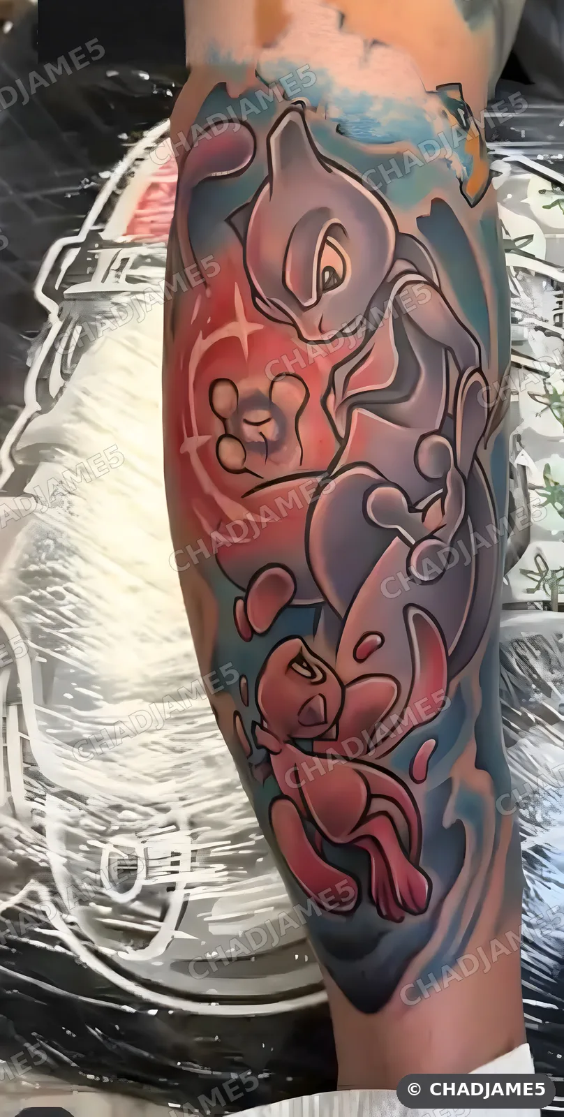 Mewtwo and Mew