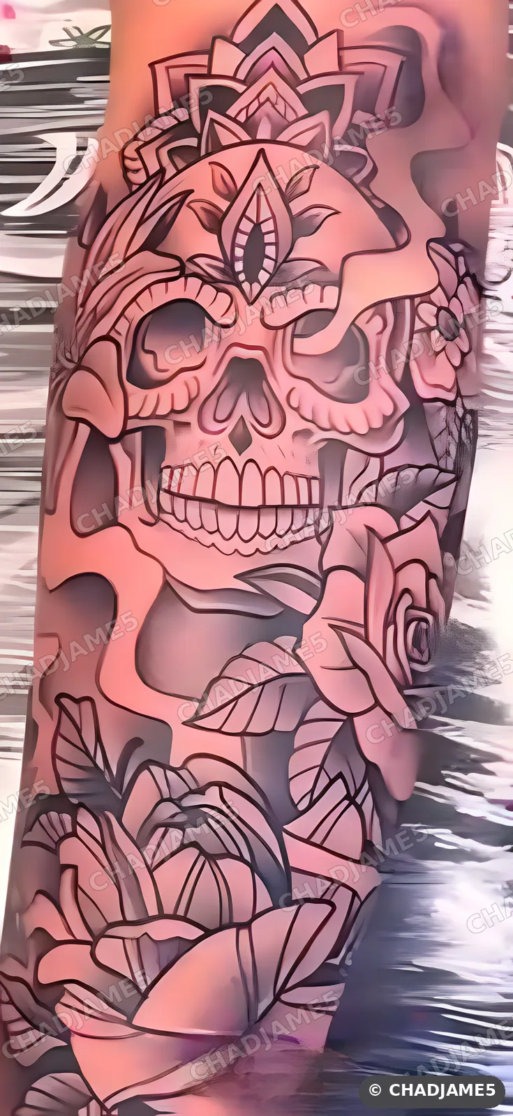 Sugar Skull Sleeve